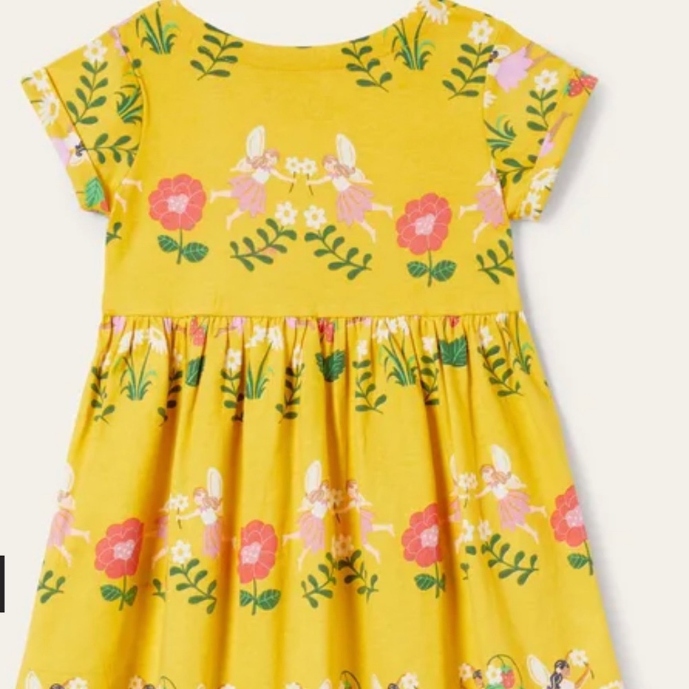 NWT Boden Short-Sleeved Fun Jersey Dress, 4-5Y - Picture 2 of 6